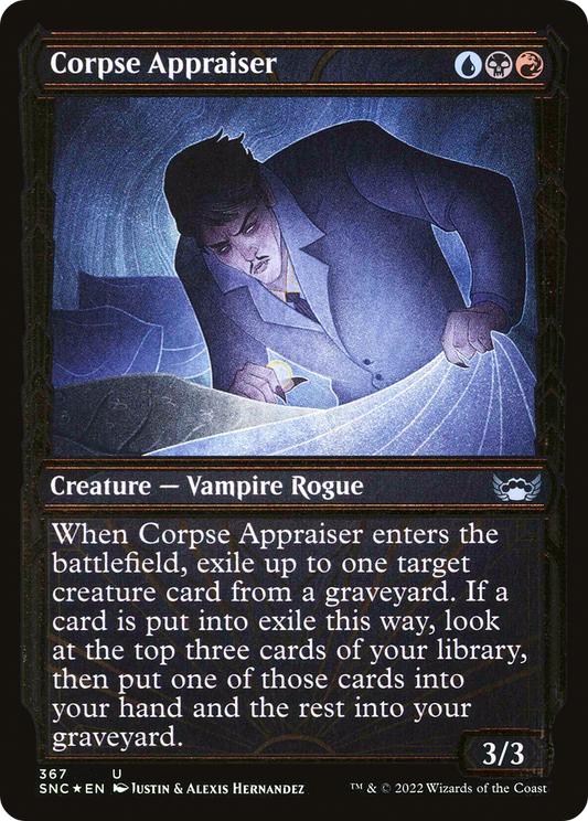 Corpse Appraiser  (Gilded Foil)(SNC-367) - Streets of New Capenna: (Showcase) Foil