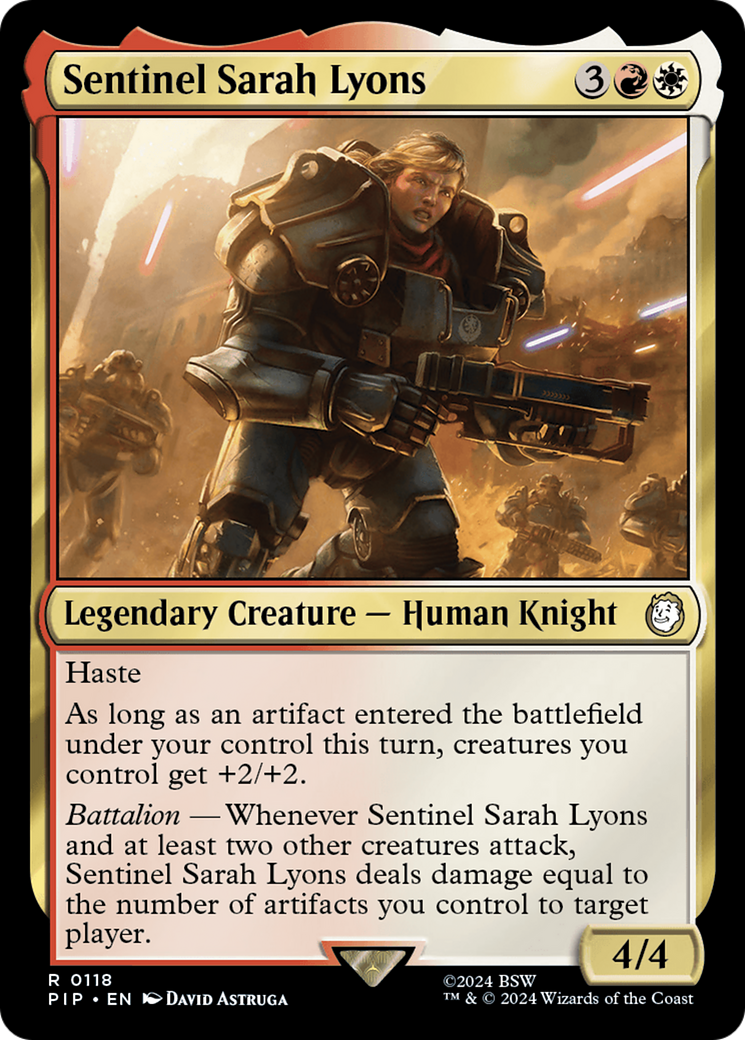 Sentinel Sarah Lyons (PIP-118) - Fallout