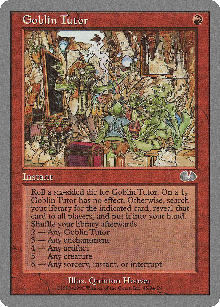 Goblin Tutor (UGL-045) - Unglued