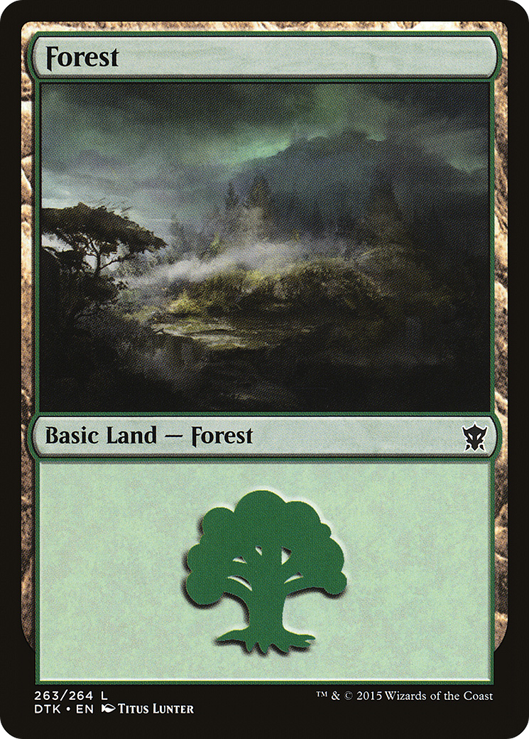 Forest (DTK-263) - Dragons of Tarkir Foil