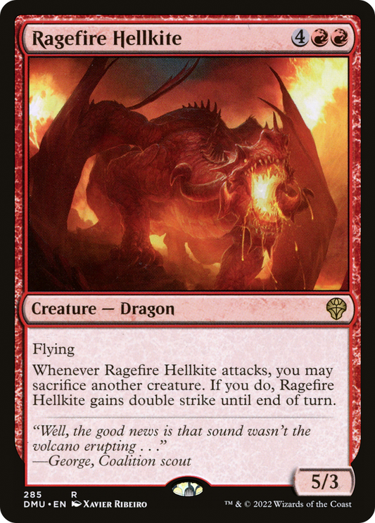 Ragefire Hellkite (DMU-285) - Dominaria United Foil