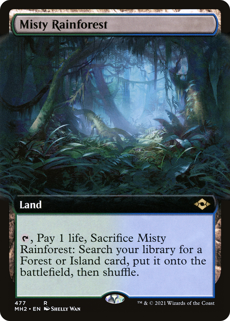 Misty Rainforest (MH2-477) - Modern Horizons 2: (Extended Art)