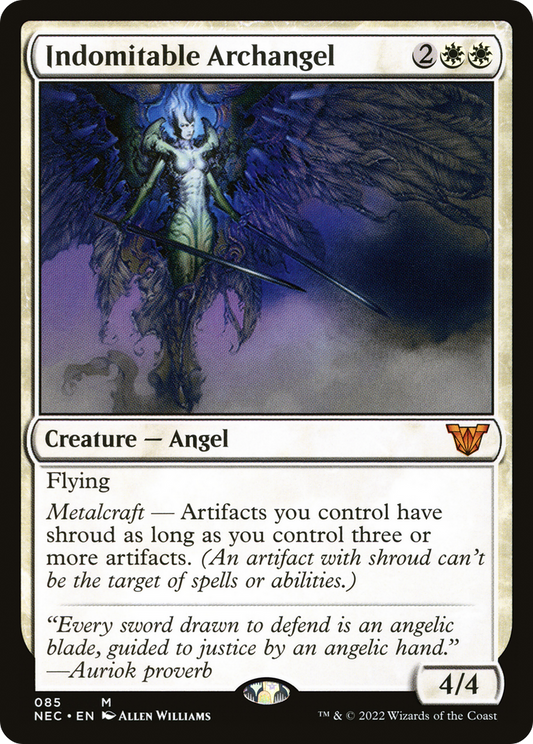 Indomitable Archangel (NEC-085) - Neon Dynasty Commander