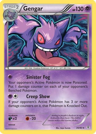Gengar 035/83 - Blister Exclusives Holofoil - Promo
