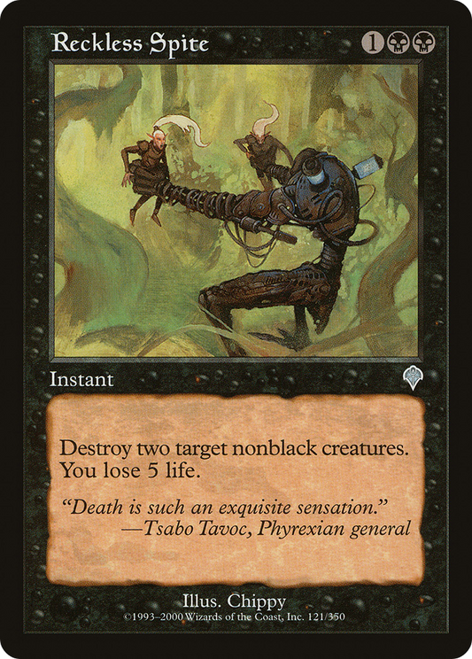 Reckless Spite (INV-121) - Invasion Foil