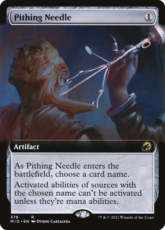 Pithing Needle (MID-378) - Innistrad: Midnight Hunt: (Extended Art) Foil