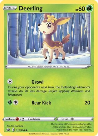 Deerling 011/198 - SWSH06 Chilling Reign Reverse Holofoil - Common