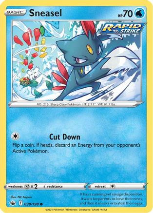 Sneasel 30/198 - Chilling Reign Reverse Holofoil