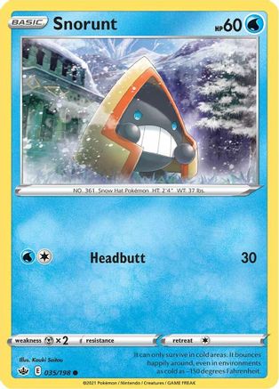 Snorunt 35/198 - Chilling Reign Reverse Holofoil