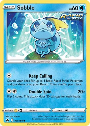 Sobble 41/198 - Chilling Reign Reverse Holofoil