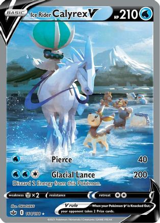 Ice Rider Calyrex V (Alternate Full Art) - 164/198 - SWSH06 Chilling Reign Holofoil