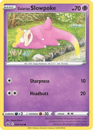 Galarian Slowpoke 54/198 - Chilling Reign