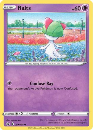 Ralts 59/198 - Chilling Reign Reverse Holofoil