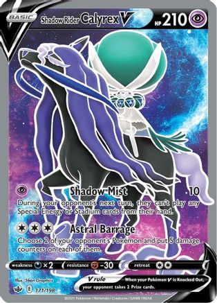 Shadow Rider Calyrex V 171/198 - Chilling Reign Holofoil