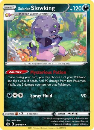 Galarian Slowking 098/198 - SWSH06 Chilling Reign Holofoil - Holo Rare