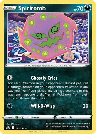 Spiritomb 103/198 - Chilling Reign Reverse Holofoil