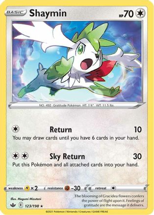 Shaymin - 123/198 - SWSH06 Chilling Reign Reverse Holofoil