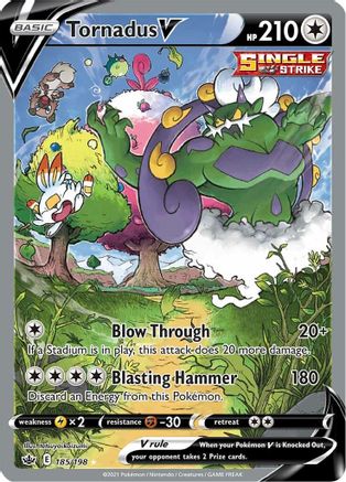 Tornadus V 185/198 - Chilling Reign Holofoil