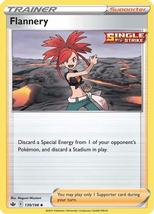 Flannery 139/198 - SWSH06 Chilling Reign Reverse Holofoil - Uncommon