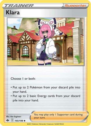 Klara 145/198 - SWSH06 Chilling Reign Normal - Uncommon
