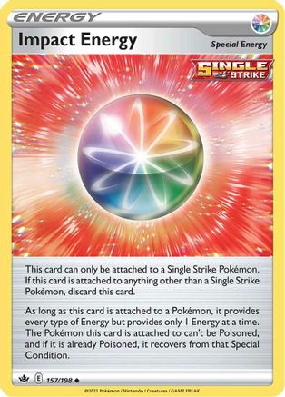 Impact Energy - 157/198 - SWSH06 Chilling Reign Reverse Holofoil