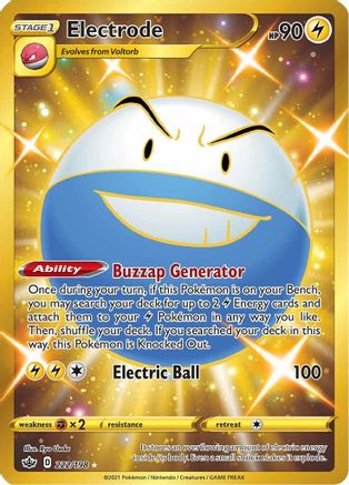 Electrode (Secret) 222/198 - SWSH06 Chilling Reign Holofoil - Secret Rare