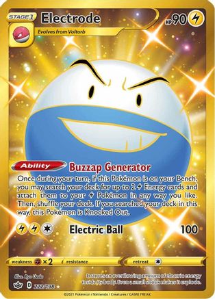 Electrode 222/198 - Chilling Reign Holofoil