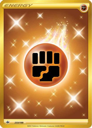 Fighting Energy (Secret) 233/198 - SWSH06 Chilling Reign Holofoil - Secret Rare