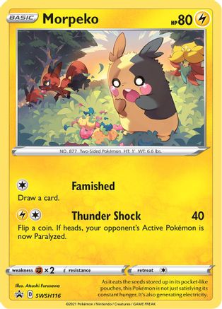 Morpeko SWSH116 - SWSH Sword & Shield Promo Cards Holofoil - Promo