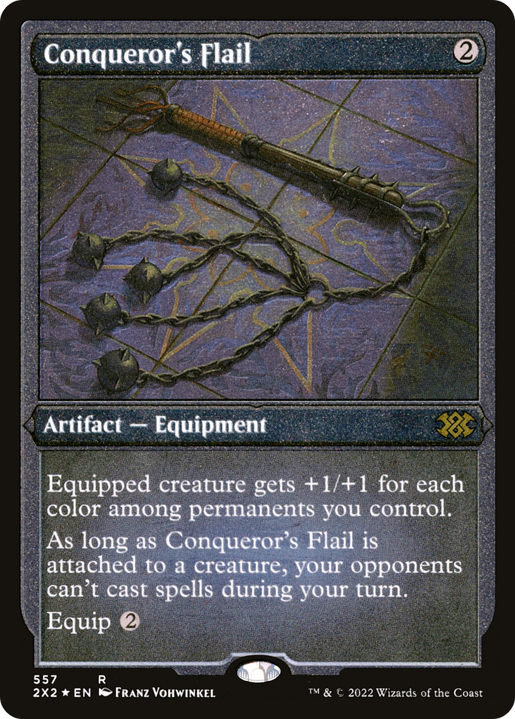 Conqueror's Flail (2X2-557) - Double Masters 2022 Etched Foil