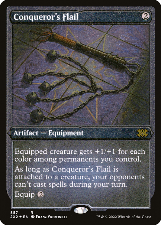 Conqueror's Flail (2X2-557) - Double Masters 2022 Etched Foil