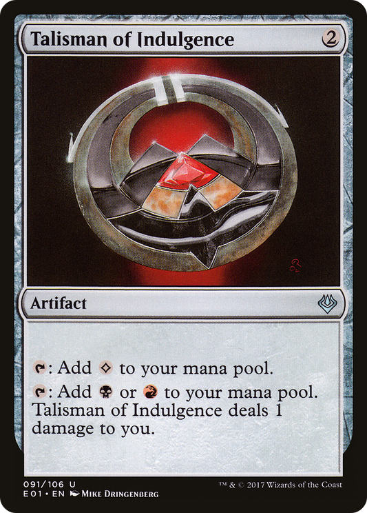 Talisman of Indulgence (E01-091) - Archenemy: Nicol Bolas