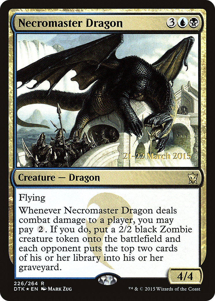 Necromaster Dragon (PDTK-226S) - Dragons of Tarkir Promos Foil