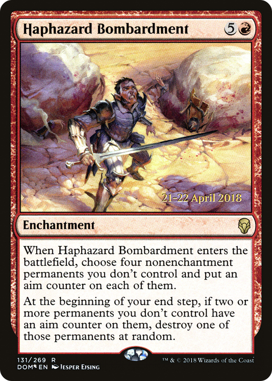 Haphazard Bombardment (PDOM-131S) - Dominaria Promos Foil