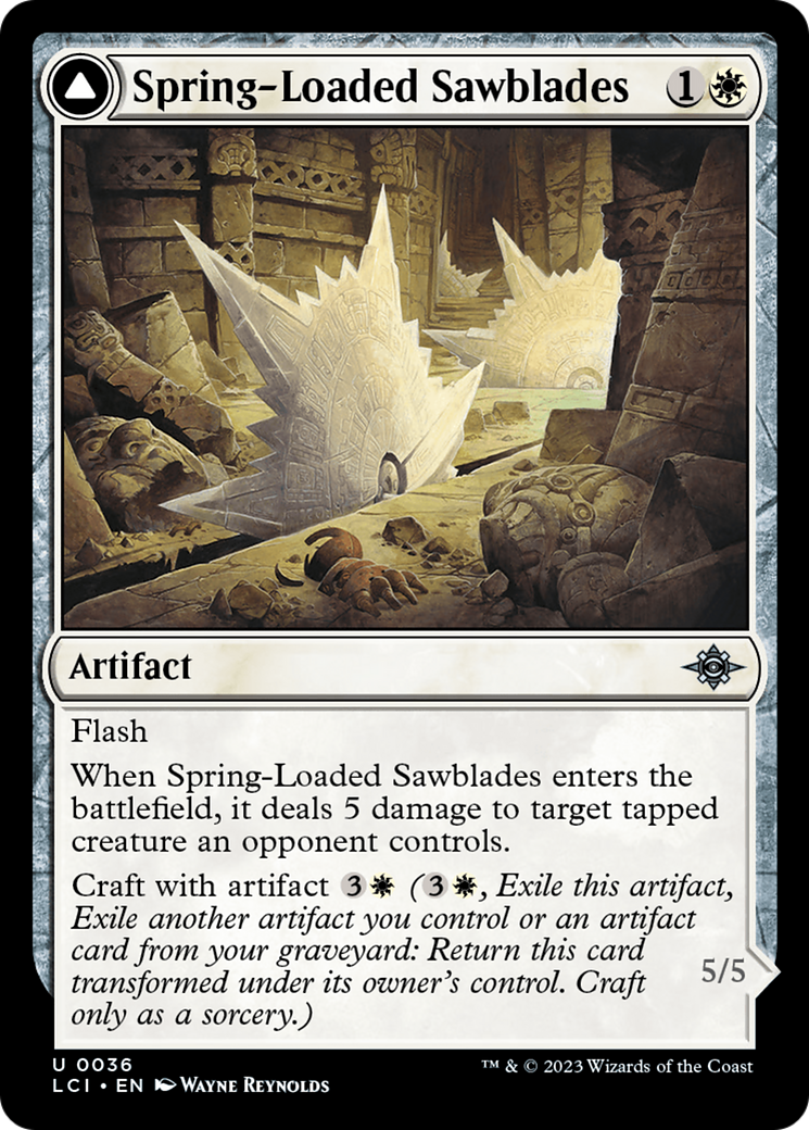 Spring-Loaded Sawblades // Bladewheel Chariot (LCI-036) - The Lost Caverns of Ixalan