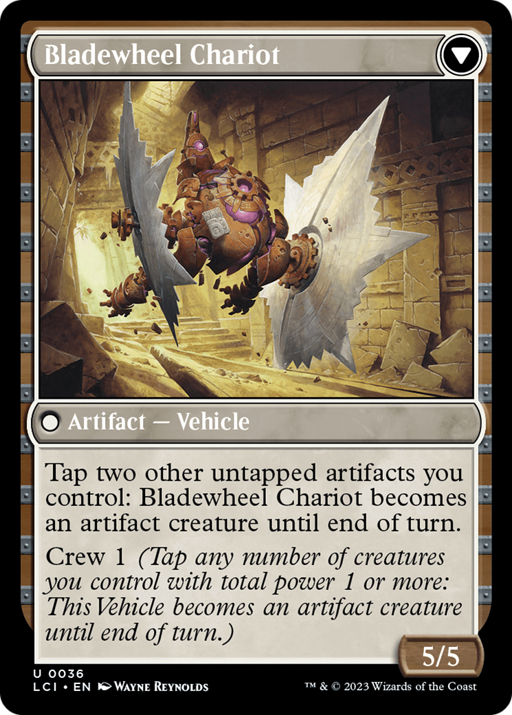 Spring-Loaded Sawblades // Bladewheel Chariot (LCI-036) - The Lost Caverns of Ixalan Foil