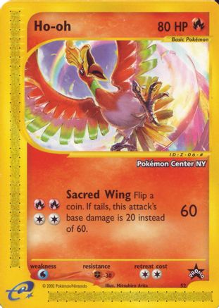 Ho-oh [Pokemon Center NY] (52/53) - WoTC Promo  - Promo