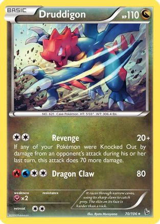 Druddigon 070/106 - Deck Exclusives Normal - Rare