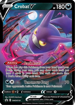 Crobat V SWSH110 - SWSH Sword & Shield Promo Cards Holofoil - Promo