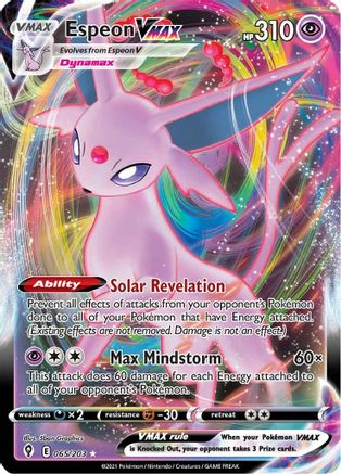 Espeon VMAX 065/203 - SWSH07 Evolving Skies Holofoil - Ultra Rare