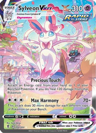 Sylveon VMAX (Alternate Art Secret) 212/203 - SWSH07 Evolving Skies Holofoil - Secret Rare