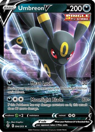 Umbreon V 094/203 - SWSH07 Evolving Skies Holofoil - Ultra Rare