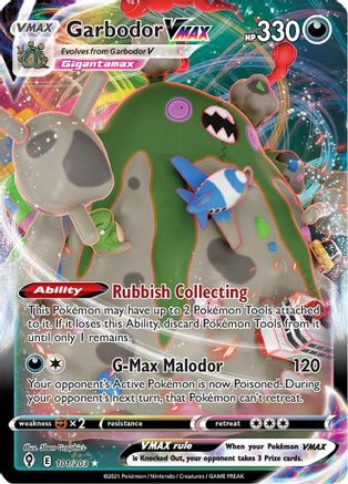 Garbodor VMAX 101/203 - SWSH07 Evolving Skies Holofoil - Ultra Rare