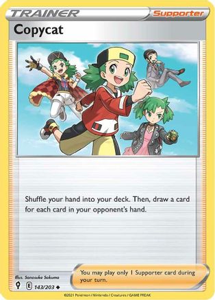 Copycat 143/203 - SWSH07 Evolving Skies Reverse Holofoil - Uncommon