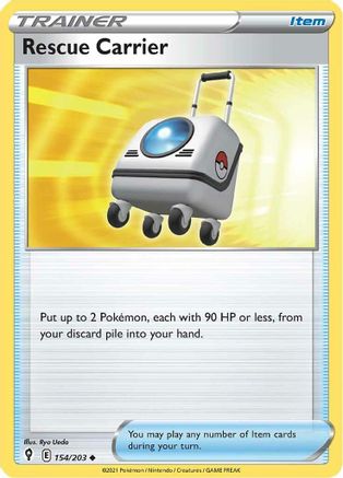 Rescue Carrier 154/203 - SWSH07 Evolving Skies Reverse Holofoil - Uncommon