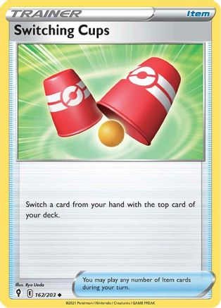 Switching Cups 162/203 - SWSH07 Evolving Skies Reverse Holofoil - Uncommon