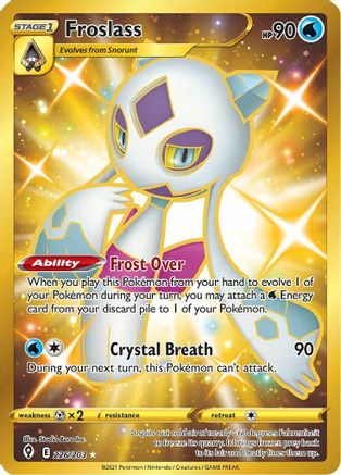 Froslass (Secret) 226/203 - SWSH07 Evolving Skies Holofoil - Secret Rare