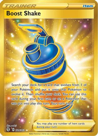 Boost Shake (Secret) 229/203 - SWSH07 Evolving Skies Holofoil - Secret Rare