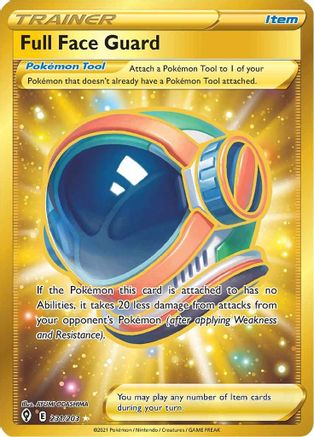 Full Face Guard (Secret) 231/203 - SWSH07 Evolving Skies Holofoil - Secret Rare