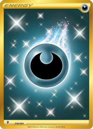 Darkness Energy (Secret) 236/203 - SWSH07 Evolving Skies Holofoil - Secret Rare